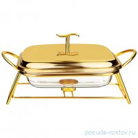Мармит 1,8 л квадратный gold Agness / 336638