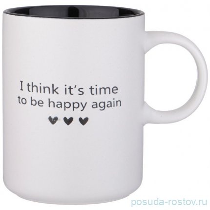 Кружка 370 мл &quot;Positive /I think it is time to be happy again&quot; / 337443
