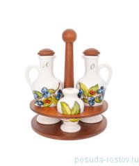Набор для специй 5 предметов h-25 см &quot;Artigianato ceramico /Лесные ягоды&quot; / 243576