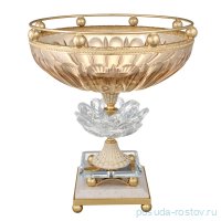 Ваза для фруктов 25 см н/н &quot;Розаперла /Ивонн /Янтарная&quot; / 296699