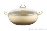 Кастрюля 26 х 11 см с антипригарным гранитным покрытием 5,7 л слоновая кость &quot;KEOPS SETS&quot; / 150095