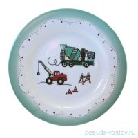 Тарелка 20,5 см &quot;Зеленая /Машинки&quot; / 145907