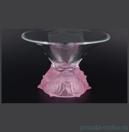 Ваза для фруктов 25 см н/н &quot;Фрост /розовая&quot; / 093749