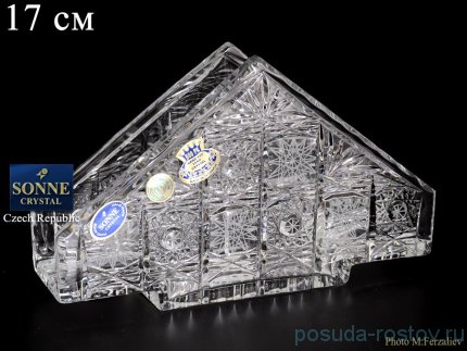 Салфетница 17 см &quot;S.Crystal /Хрусталь резной&quot; / 064149