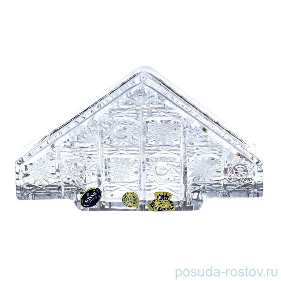 Салфетница 17 см "S.Crystal /Хрусталь резной" / 064149