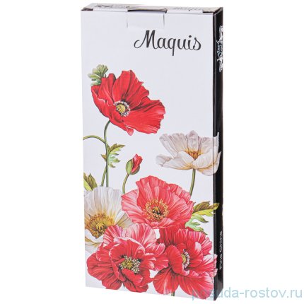 Блюдо 30,5 см прямоугольное белое &quot;Маки&quot; / 272504