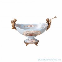 Конфетница 31 x 14 x 19 см н/н Ладья голубая &quot;Ангелочки&quot; / 342667