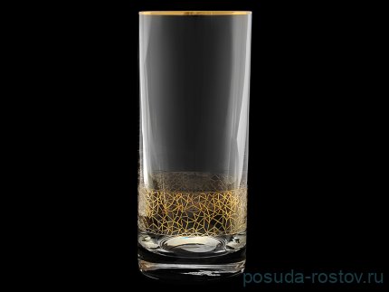 Стаканы для воды 300 мл 6 шт &quot;Золотая паутинка снизу&quot; / 096511