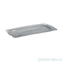 Поднос 35 х 17 см прямоугольный серебристый &quot;Kerala&quot; / 273257