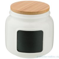 Банка для сыпучих продуктов 9 см с окошком для надписи &quot;native&quot; / 209668
