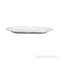 Блюдо 36 х 17,5 см овальное фигурное &quot;Рококо /Отводка платина&quot; / 131023