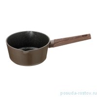 Ковшик 16 х 8,5 см антипригарное мраморное покрытие 1,4 л коричневый &quot;Agness /Латте&quot; / 211762