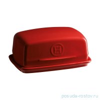 Маслёнка 16,5  x 11,5 х 7, 5 см гранат &quot;Emile Henry&quot; / 222336