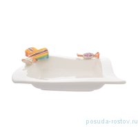 Блюдо 23 см квадратное &quot;Christmas world /Sweet candies&quot; / 270955