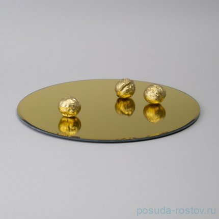 Блюдо сервировочное golden mirror 30 см / 360478