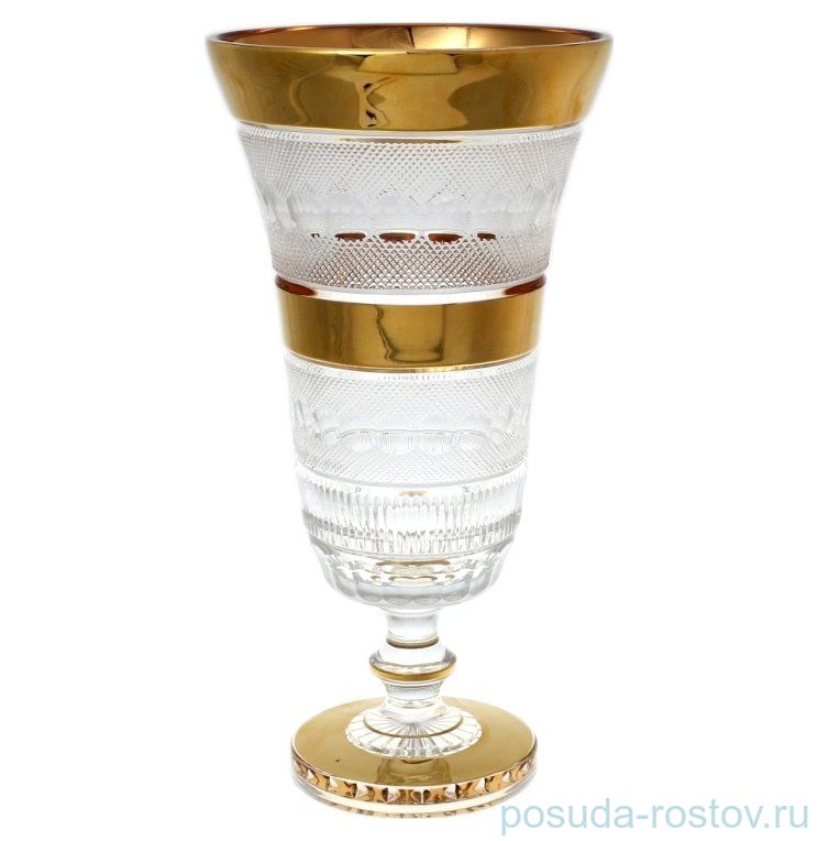 Ваза для цветов 28 см н/н "Max Crystal /Хрусталь с золотом" / 132695