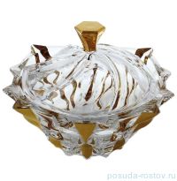 Конфетница 21 см с крышкой &quot;Самба /Золотая рабсодия&quot; / 139347
