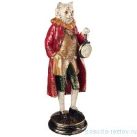 Фигурка с часами 14,5 х 14,5 х 41,5 см &quot;английская коллекция /кот&quot; / 227455