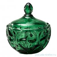 Конфетница 12 х 12 см с крышкой &quot;Elegia emerald&quot; / 368675