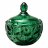 Конфетница 12 х 12 см с крышкой &quot;Elegia emerald&quot; / 368675