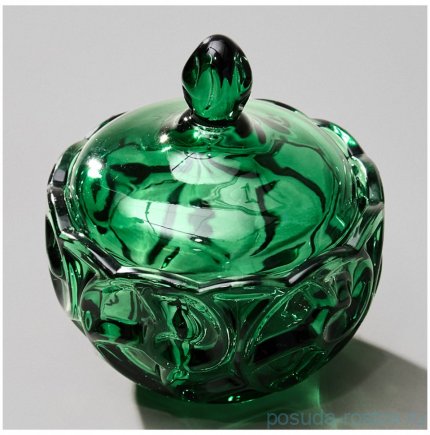 Конфетница 12 х 12 см с крышкой &quot;Elegia emerald&quot; / 368675