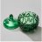 Конфетница 12 х 12 см с крышкой &quot;Elegia emerald&quot; / 368675