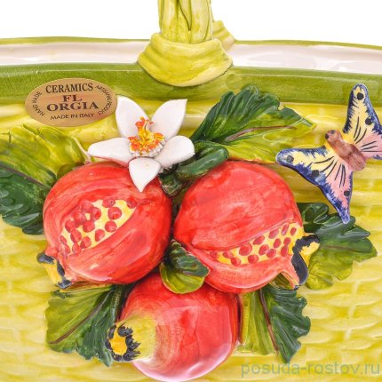 Корзина 31 х 31 см овальная &quot;Гранаты&quot; / 246687