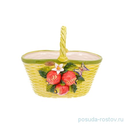 Корзина 31 х 31 см овальная &quot;Гранаты&quot; / 246687