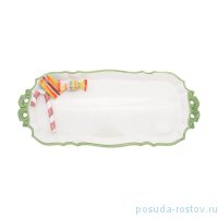 Поднос 39 х 18 см прямоугольный с двумя ручками &quot;Christmas world /Sweet candies&quot; / 271001