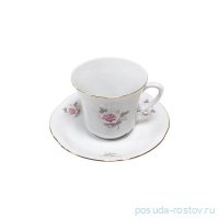 Чайная пара 250 мл &quot;Камелия /Серая роза /золото&quot; / 336672
