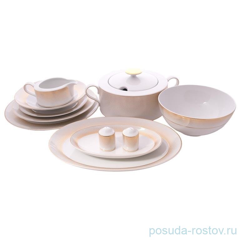 Столовый сервиз на 6 персон 26 предметов "Deluxe shape /Rio white gold" / 341327