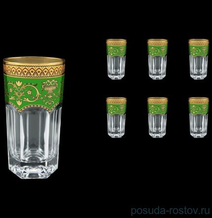 Стаканы для воды 370 мл 6 шт &quot;Astra Gold /Зелёная&quot; / 107143
