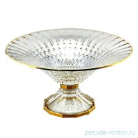 Ваза для фруктов 36 см н/н &quot;Даймонд /Золотой ободок&quot; / 277097