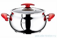 Кастрюля 30 х 20 см крышка стеклянная 13,5 л &quot;SINGLE COOKWARE&quot; ручки бакелит / 295961