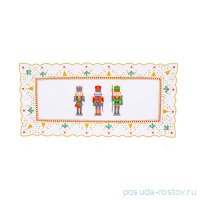 Блюдо 29 х 14 х 1,7 см прямоугольное &quot;Christmas world /Щелкунчик&quot; / 337514