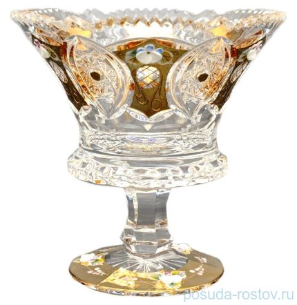 Вазочка 16 cм н/н &quot;Хрусталь с золотом&quot; / 013674