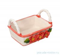 Корзина 27 см прямоугольная с ручками &quot;Merry Christmas&quot; / 298786
