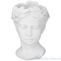 Ваза для цветов 15,5 х 22 см белая &quot;Голова Венеры&quot; / 271948