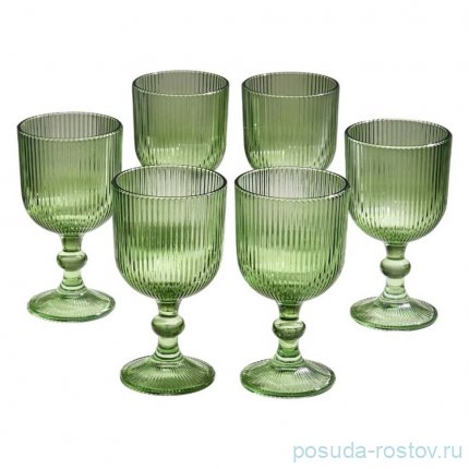 Набор бокалов simplicity green 6 шт 370 мл / 16 см / 367057