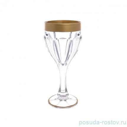 Бокалы для белого вина 190 мл 6 шт &quot;Сафари /Широкое матовое золото&quot; AS Crystal / 201619