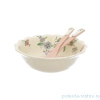 Салатник 25,5 см с ложками &quot;Artigianato ceramico /Прованс&quot; / 253231