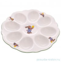 Блюдо для яиц 20 см &quot;Корона /Весна /Зайчик с яйцом&quot; / 310598