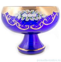 Ваза для фруктов 28 см н/н  &quot;Лепка синяя 5849&quot; / 100079