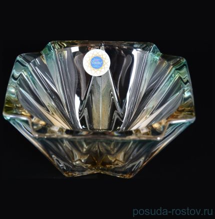 Ваза для конфет 14,5 см &quot;Метрополитэн /Янтарно-зелёная&quot; R-G / 114732