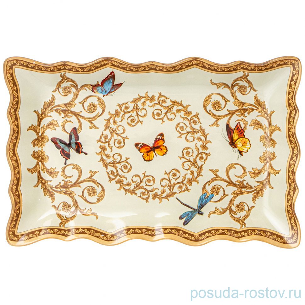 Блюдо 25 х 16 х 2,5 см прямоугольное "Monogram" (6шт.) / 346358