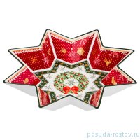 Салатник 32 х 6 см Звезда &quot;Christmas Collection /Венок&quot; / 192432