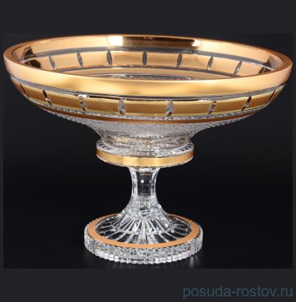 Фруктовница 35 см н/н &quot;Bohemia gold /Золотые окошки&quot; 4 / 115932