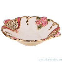 Блюдо 36 х 33 х 8 см &quot;розы и стразы&quot; / 190863