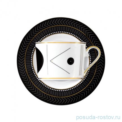 Набор чайных пар 250 мл 6 шт &quot;Дженни /Art Deco золото&quot; / 163413