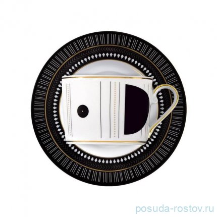 Набор чайных пар 250 мл 6 шт &quot;Дженни /Art Deco золото&quot; / 163413